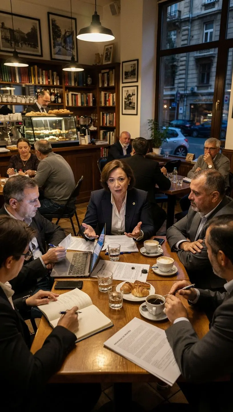 Strategic business meeting